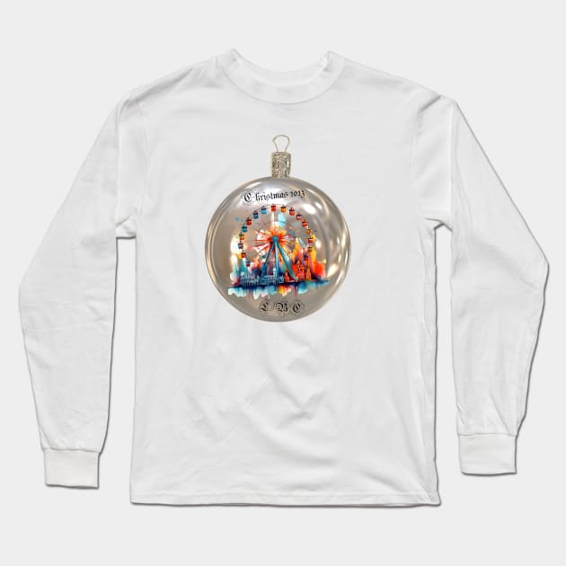 Christmas Ferris Wheel LBC Long Sleeve T-Shirt by junochaos